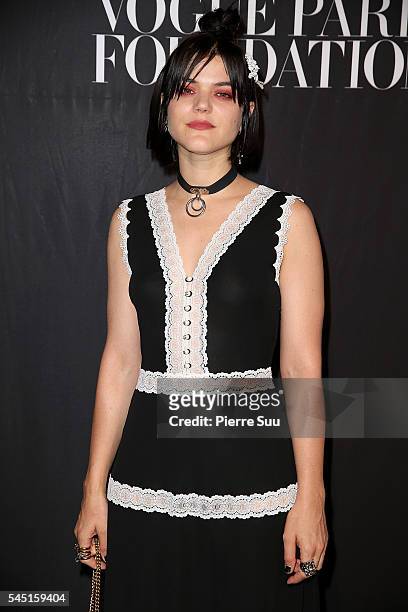 Soko attends the Vogue Foundation Gala 2016 at Palais Galliera on July 5, 2016 in Paris, France.