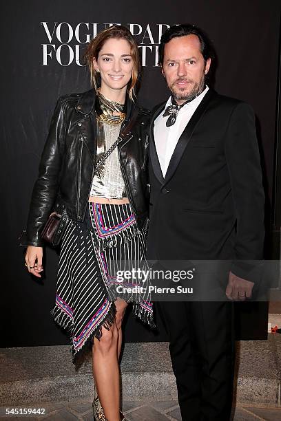 Sofia Sanchez de Betak and Alexandre de Betak attend the Vogue Foundation Gala 2016 at Palais Galliera on July 5, 2016 in Paris, France.