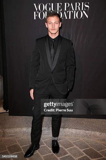 McCaul Lombardi attends the Vogue Foundation Gala 2016 at Palais Galliera on July 5, 2016 in Paris, France.