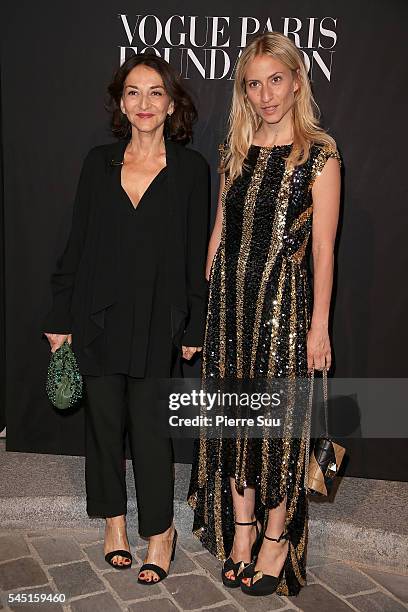 Nathalie Rykiel and Lola Rykiel attend the Vogue Foundation Gala 2016 at Palais Galliera on July 5, 2016 in Paris, France.