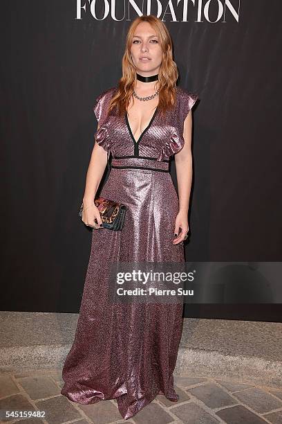 Josephine de la Baume attends the Vogue Foundation Gala 2016 at Palais Galliera on July 5, 2016 in Paris, France.