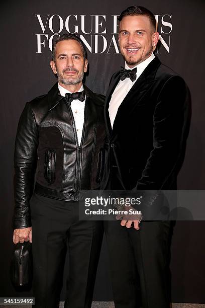 Marc Jacobs and Charles Defrancesco attend the Vogue Foundation Gala 2016 at Palais Galliera on July 5, 2016 in Paris, France.