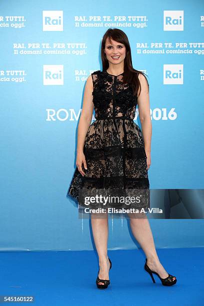 Lorena Bianchetti attends the Rai Show Schedule Presentation at Salone Delle Fontane on July 5, 2016 in Rome, Italy.