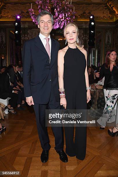 Ambassador of Italy Giandomenico Magliano and his wife Giada Magliano attend the Bulgari Celebration of Magnificent Inspirations, The New High...