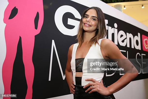 Samantha Harris poses during the 2016 Girlfriend Priceline Pharmacy Model Search at Westfield Parramatta on July 6, 2016 in Sydney, Australia.