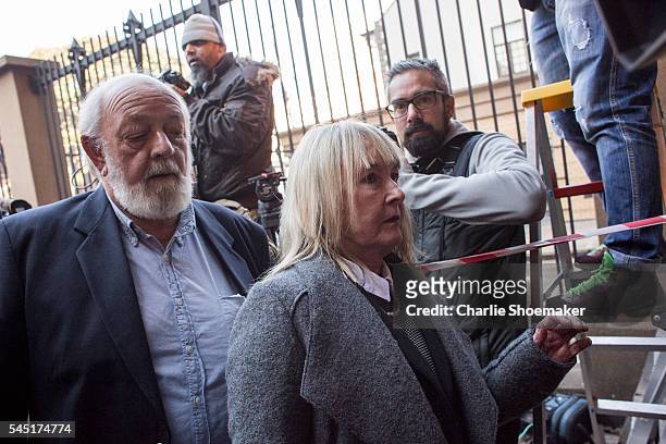 June and Barry Steenkamp, parents of Reeva Steenkamp arrive at North Gauteng High Court on July 6, 2016 in Pretoria, South Africa. Pistorius was...