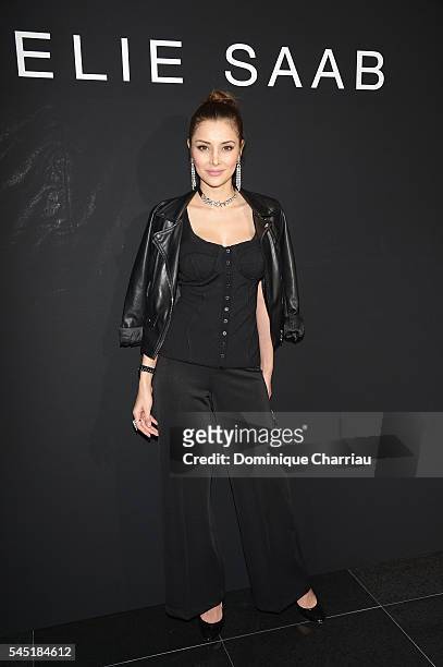 Deborah Hung attends the Elie Saab Haute Couture Fall/Winter 2016-2017 show as part of Paris Fashion Week on July 6, 2016 in Paris, France.