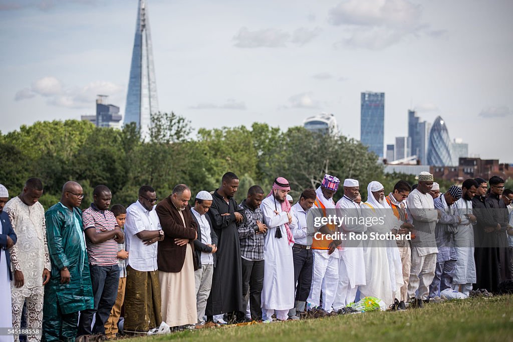 The Muslim Festival Of Eid al-Fitr Is Celebrated Around The UK