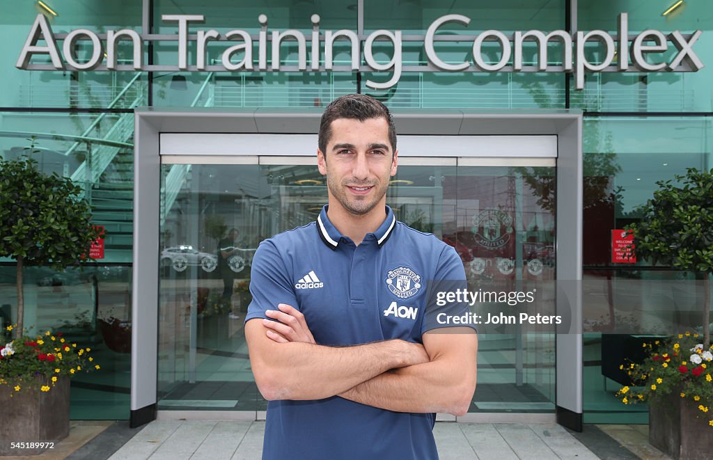 Manchester United Unveil New Signing Henrikh Mkhitaryan