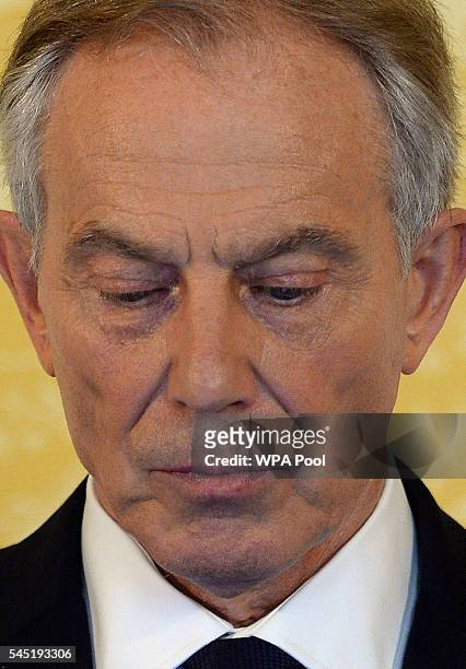 Former Prime Minister, Tony Blair during a press conference at Admiralty House, where responding to the Chilcot report he said: "I express more...
