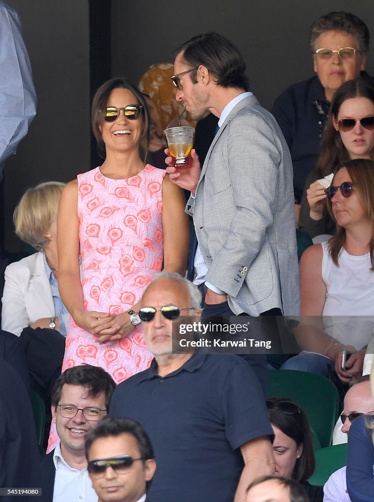 Celebrities Attend Wimbledon