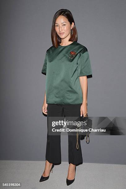 Nicole Warne attends the Viktor & Rolf Haute Couture Fall/Winter 2016-2017 show as part of Paris Fashion Week on July 6, 2016 in Paris, France.