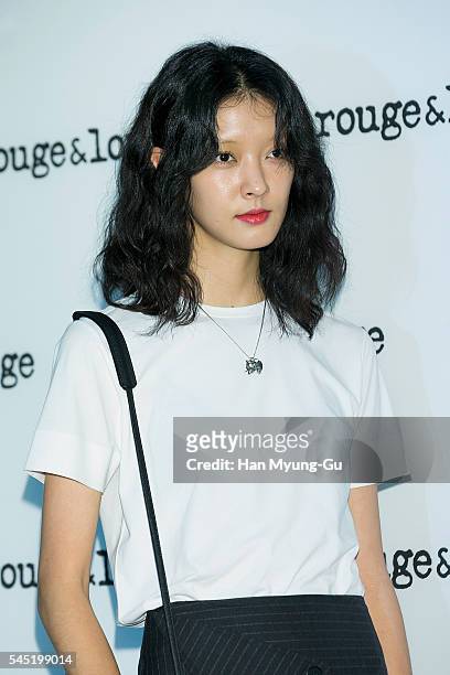 South Korean model Kang So-Young attends the "Rouge and Lounge" 2016 F/W Presentation on July 6, 2016 in Seoul, South Korea.