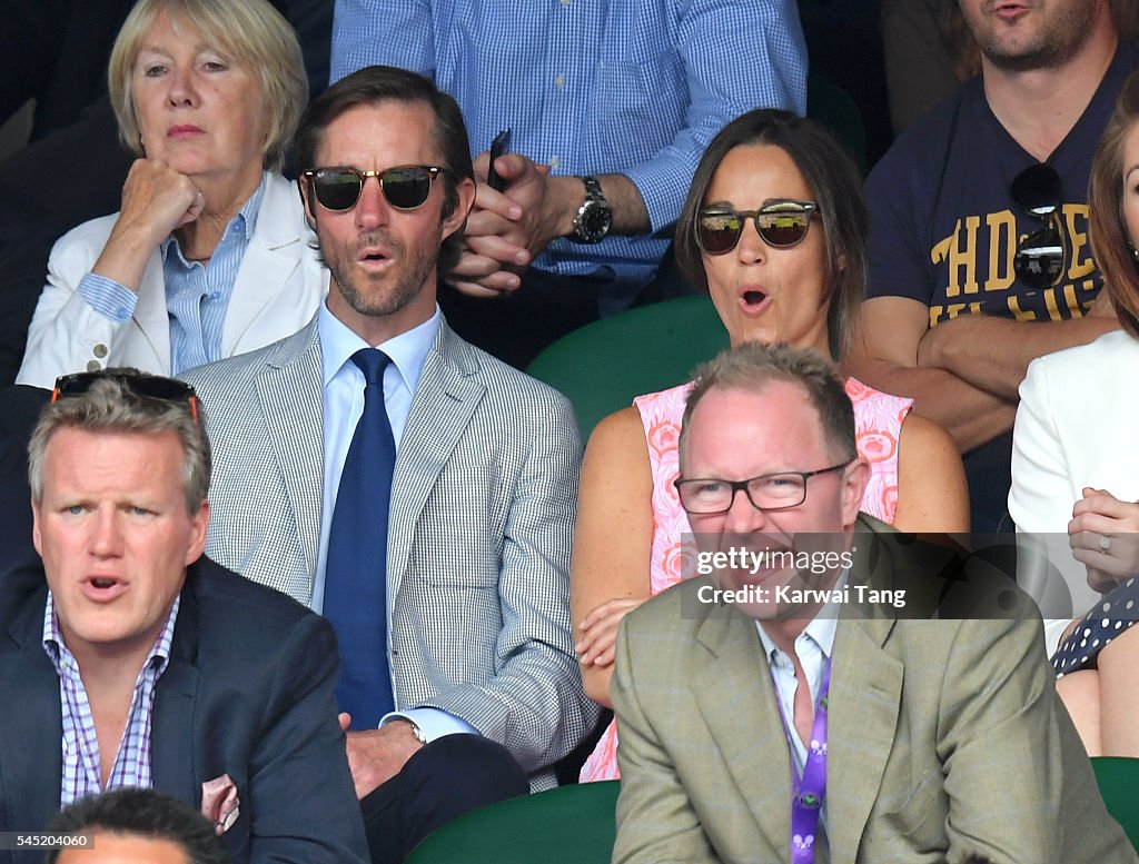 Celebrities Attend Wimbledon