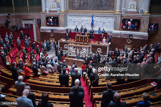General view of atmosphere during the weekly questions to the government at French National Assembly on July 6, 2016 in Paris, France.