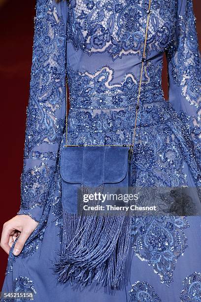 Model walks the runway during the Zuhair Murad Haute Couture Fall/Winter 2016-2017 show as part of Paris Fashion Week on July 6, 2016 in Paris,...