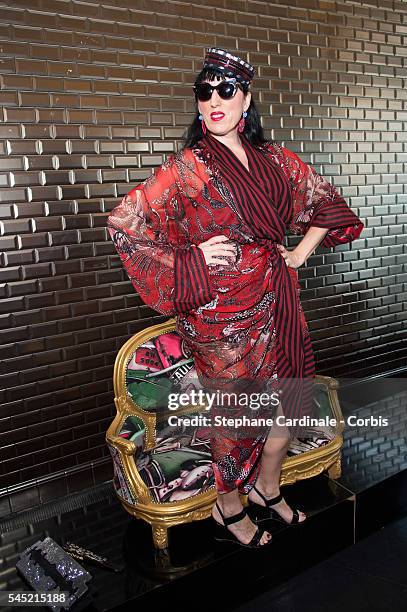 Rossy De Palma attends the Jean-Paul Gaultier Haute Couture Fall/Winter 2016-2017 show as part of Paris Fashion Week on July 6, 2016 in Paris, France.