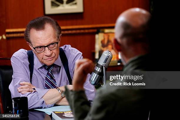 Larry King is photographed for Los Angeles Times on May 9, 2016 in Los Angeles, California. PUBLISHED IMAGE. CREDIT MUST READ: Rick Loomis/Los...