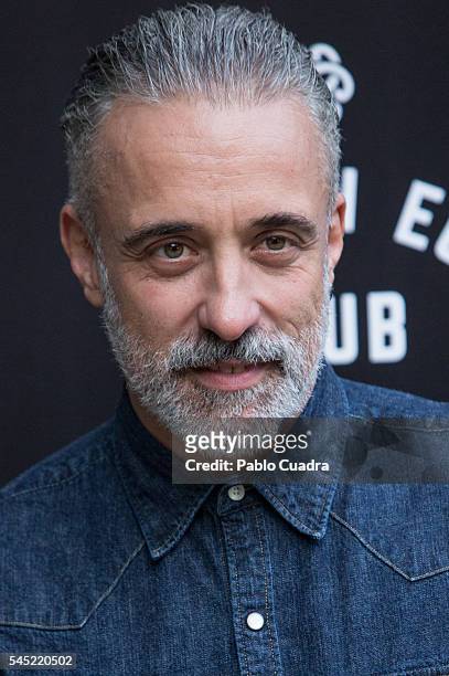 Spanish chef Sergi Arola attends the Dewar's Scotch Egg Club opening party at the Real Fabrica de Tapices on July 6, 2016 in Madrid, Spain.
