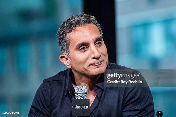 Comedian Bassem Youssef discusses "The Democracy HandbookÓ with AOL Build at AOL Studios In New York on July 6, 2016 in New York City.