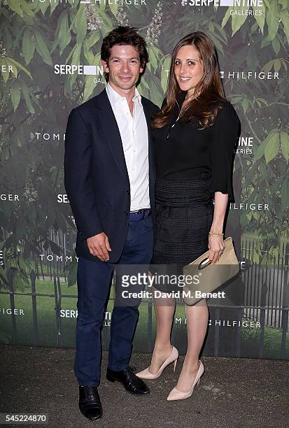Sam and Annabel Waley-Cohen attend The Serpentine Summer Party Co-Hosted By Tommy Hilfiger at The Serpentine Gallery on July 6, 2016 in London,...