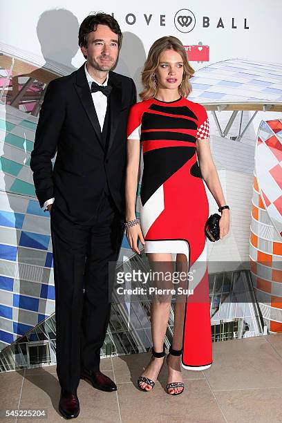 Natalia Vodianova and Antoine Arnault attend the "The Art of Giving" Love Ball Naked Heart foundation : Photo Call as part of Paris Fashion Week on...
