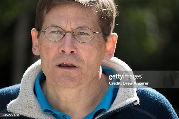 Michael Morell, former director of the Central Intelligence Agency, attends the annual Allen & Company Sun Valley Conference, July 6, 2016 in Sun...