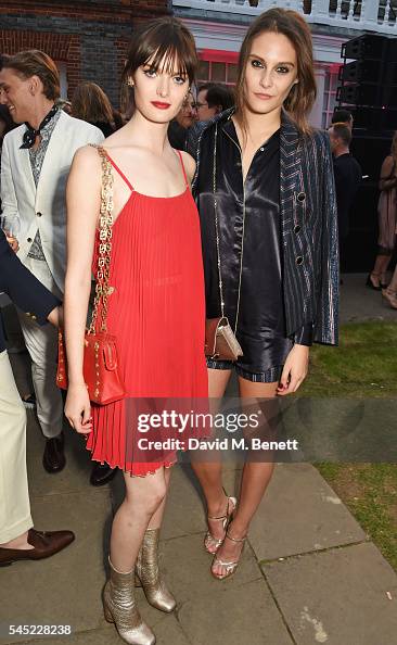 Sam Rollinson and Charlotte Wiggins attend The Serpentine Summer