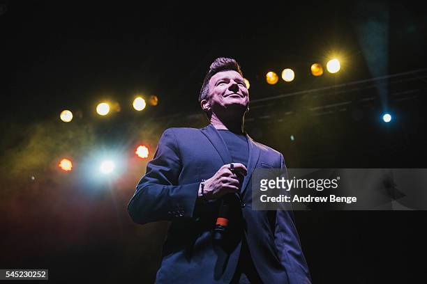 Rick Astley performs on stage at The O2 Ritz Manchester on July 6, 2016 in Manchester, England.