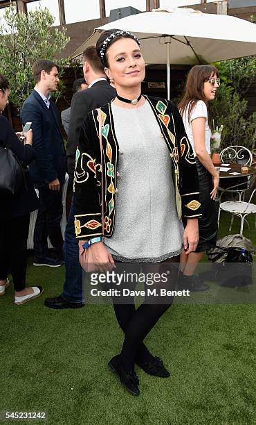 Gizzi Erskine attends Warner Music Group Summer party in association with British GQ and Quintessentially on July 6, 2016 in London, England.