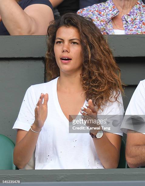 Noura El Shwekh attends day nine of the Wimbledon Tennis Championships at Wimbledon on July 06, 2016 in London, England.