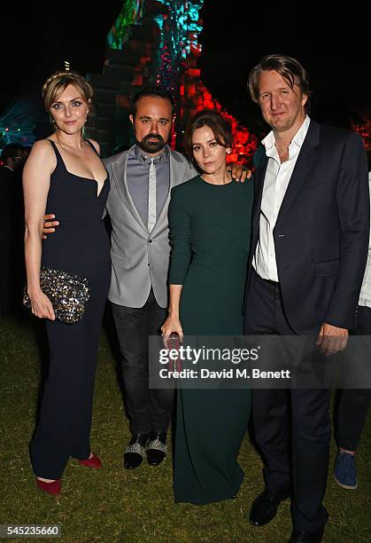 Sophie Dahl, Evgeny Lebedev, Anna Friel and Tom Hooper attend The Serpentine Summer Party co-hosted by Tommy Hilfiger on July 6, 2016 in London,...