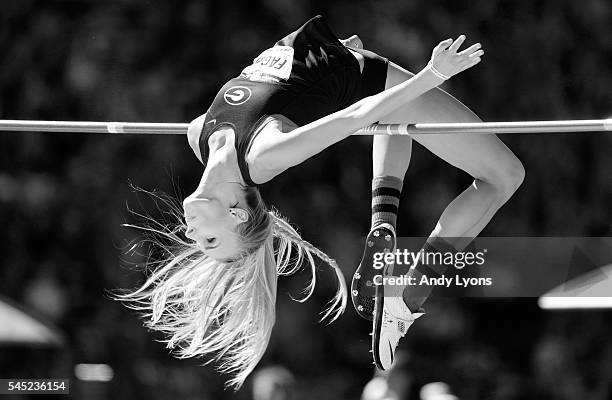 Madeline Fagan competes in Women's High Jump qualifications during the 2016 U.S. Olympic Track & Field Team Trials at Hayward Field on July 1, 2016...