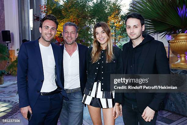 Sebastien Meyer, Jacques Bungert, Lolita Jacobs and Arnaud Vaillant attend the Soiree Haute Couture as part of Paris Fashion Week at Le Petit Palais...