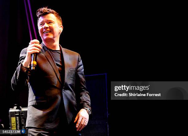 Rick Astley performs at The O2 Ritz Manchester on July 6, 2016 in Manchester, England.