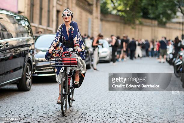 Guest is seen, after the Valentino show, during Paris Fashion Week Haute Couture F/W 2016/2017, on July 6, 2016 in Paris, France.