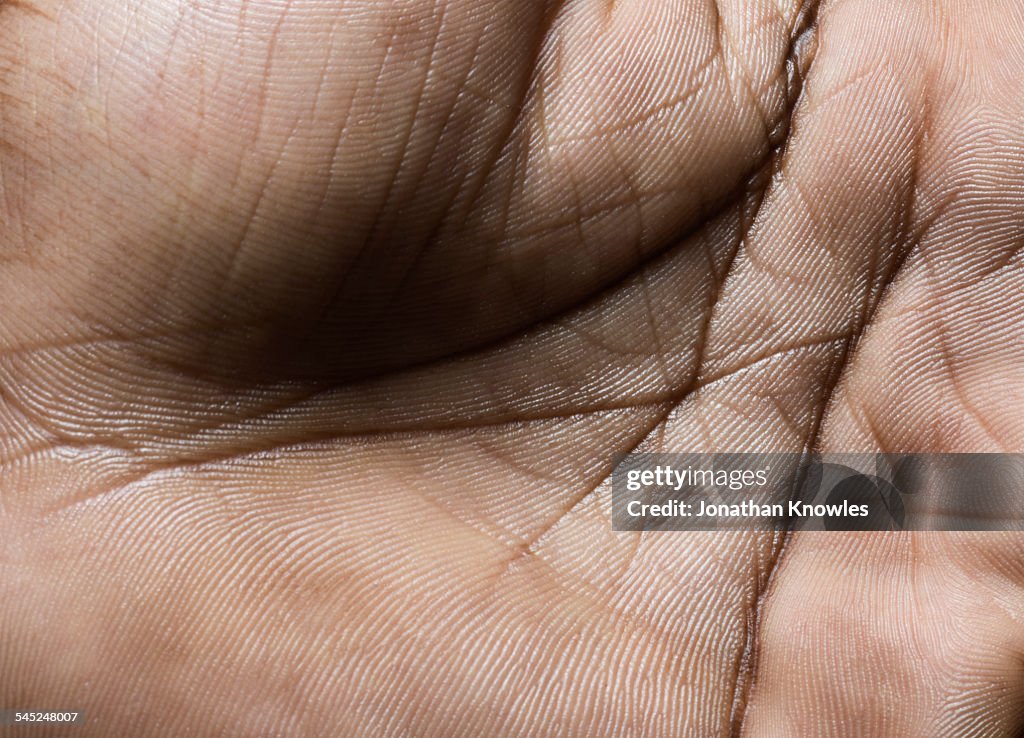 Close up of a human hand