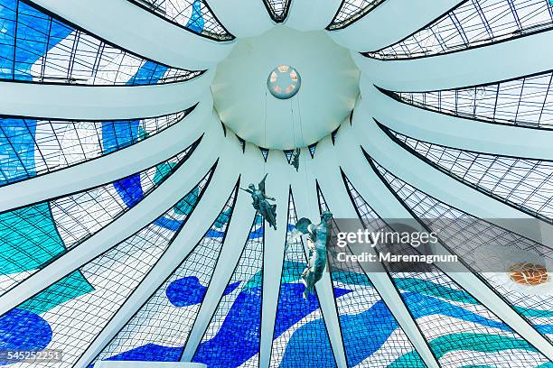 cathedral of brasília, detail of the dome - オスカー ニーマイヤー ストックフォトと画像