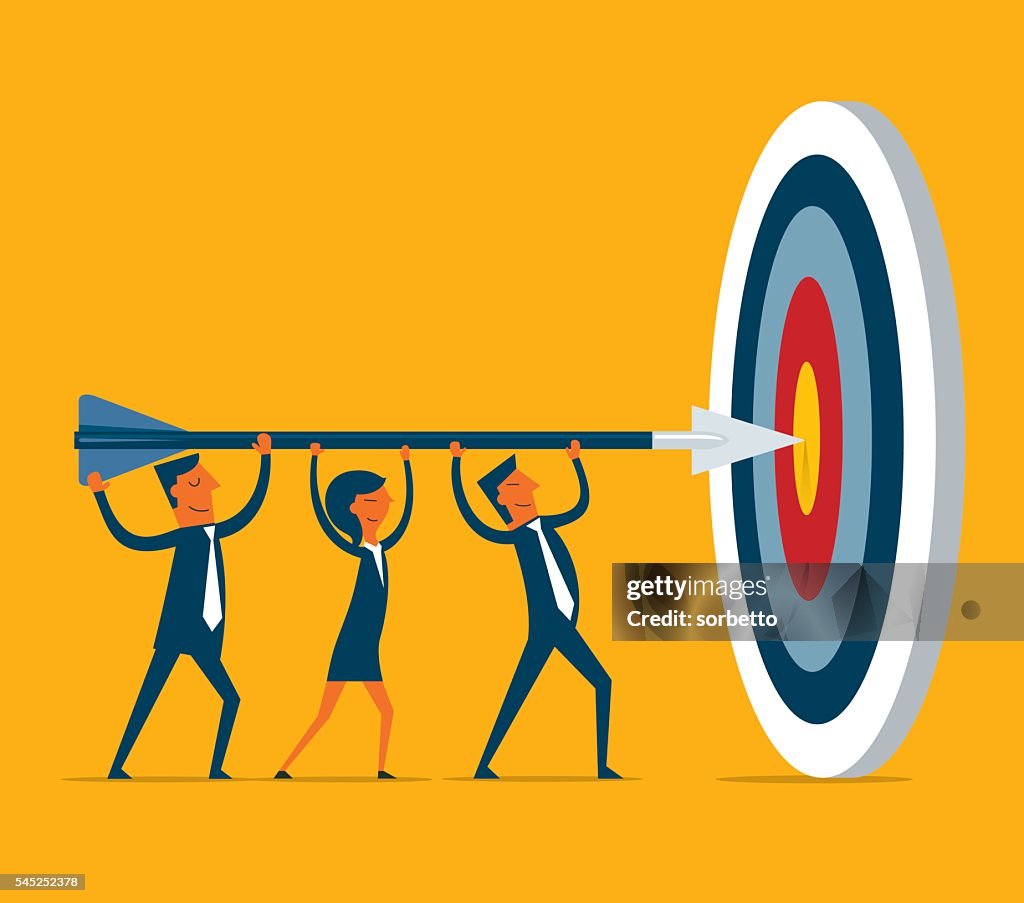 Hitting The Target High-Res Vector Graphic - Getty Images