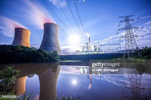 power centrale - centrale elettrica foto e immagini stock