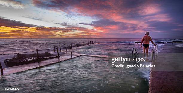 avalon rock pool - ocean pool stock pictures, royalty-free photos & images