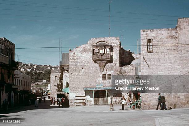 Street scene in Hebron, Palestine, circa 1960.