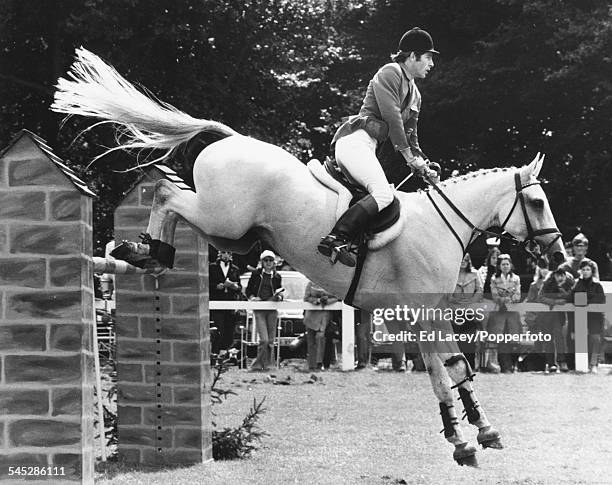 German show jumper Paul Schockemohle riding 'Abadir' at the European Championships, Hickstead, July 22nd 1973.