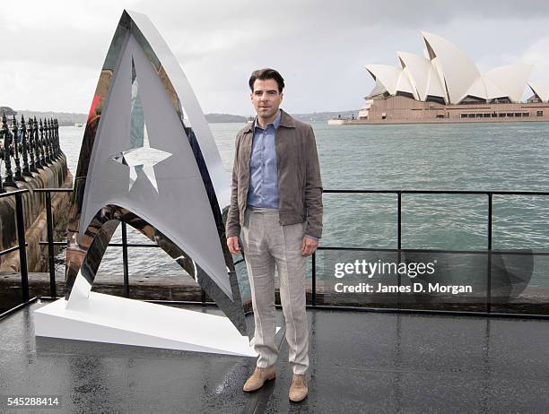 Actor Zachary Quinto during a photo call for Star Trek Beyond on July 7, 2016 in Sydney, Australia.