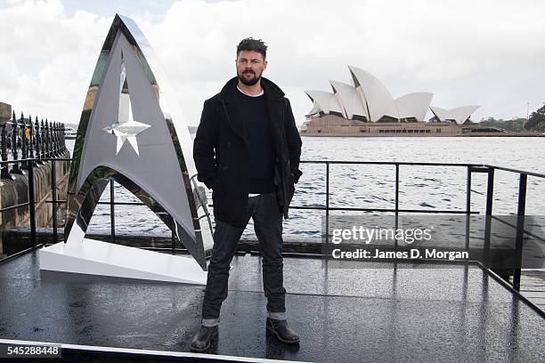 Actor Karl Urban during a photo call for Star Trek Beyond on July 7, 2016 in Sydney, Australia.