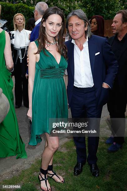 Yana Boyko and Leon Max attends the Serpentine Summer Party co-hosted by Tommy Hilfiger at the Serpentine Gallery on July 6, 2016 in London, England.