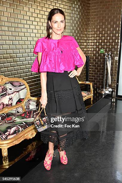 Adriana Abascal attends the Jean-Paul Gaultier Haute Couture Fall/Winter 2016-2017 show as part of Paris Fashion Week on July 6, 2016 in Paris,...