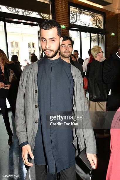 Yanis attends the Jean-Paul Gaultier Haute Couture Fall/Winter 2016-2017 show as part of Paris Fashion Week on July 6, 2016 in Paris, France.