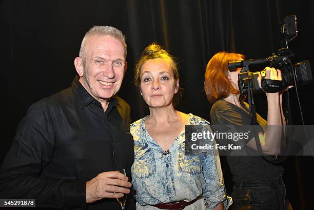 Rossy de Palma, Heloise Letissier, Farida Khelfa and Arielle Dombasle attend the Jean-Paul Gaultier Haute Couture Fall/Winter 2016-2017 show as part...