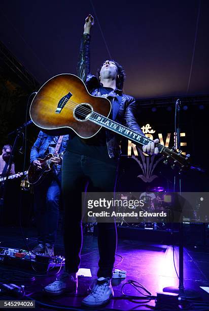 Musician Tom Higgenson of the Plain White T's performs onstage at Citi presents Plain White T's at The Grove's 2016 Summer Concert Series at The...